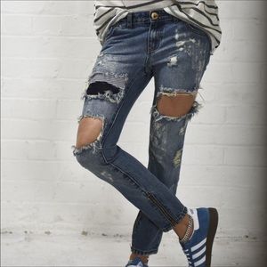 One teaspoon trashed free birds jeans